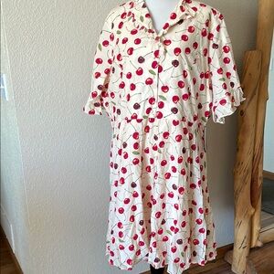 Ivy City Co Cherry June dress Cherry Patterned Dress Sz 24W